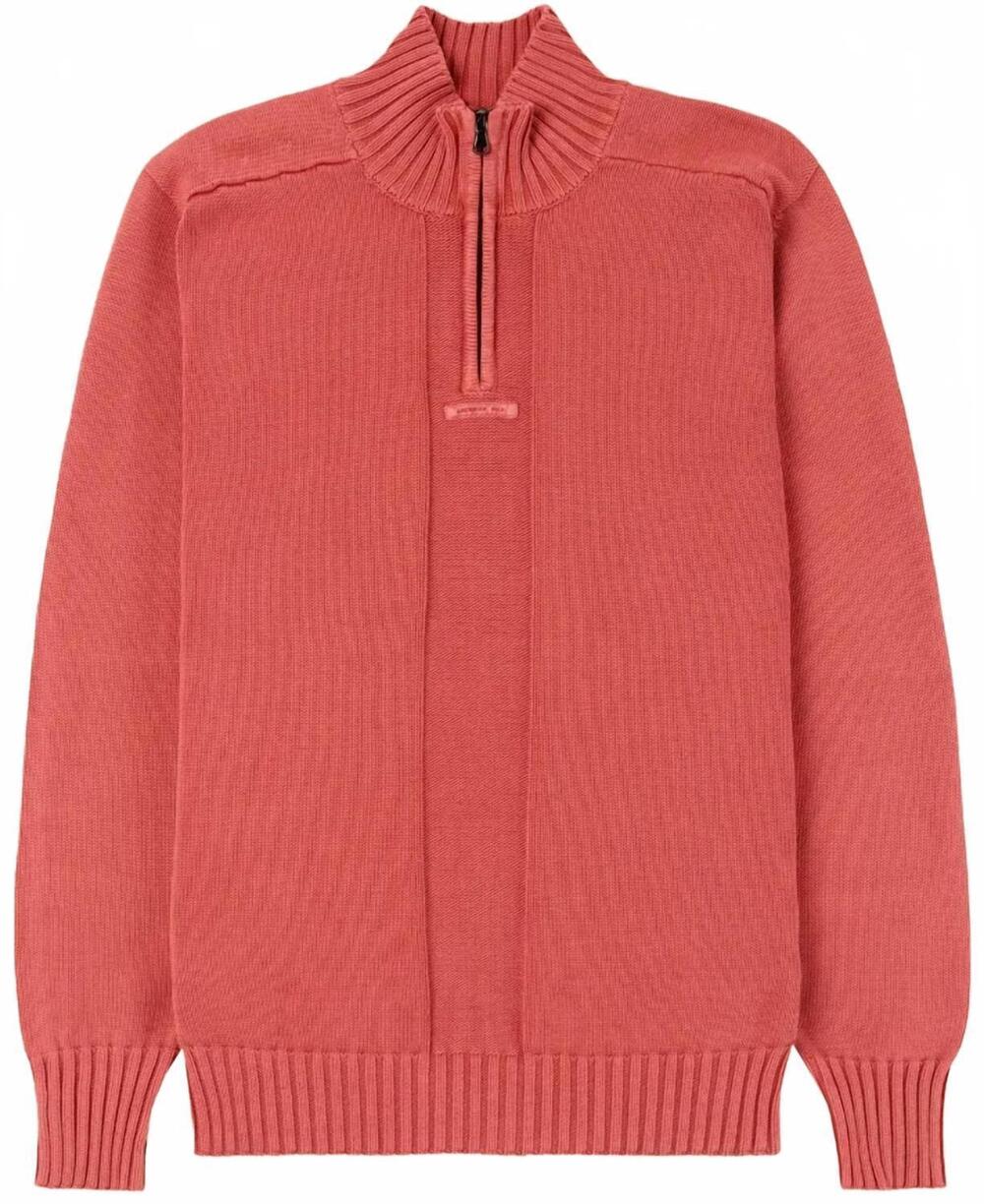 NEW AMUNDSEN women's lascar half zip sweater in weathered red
